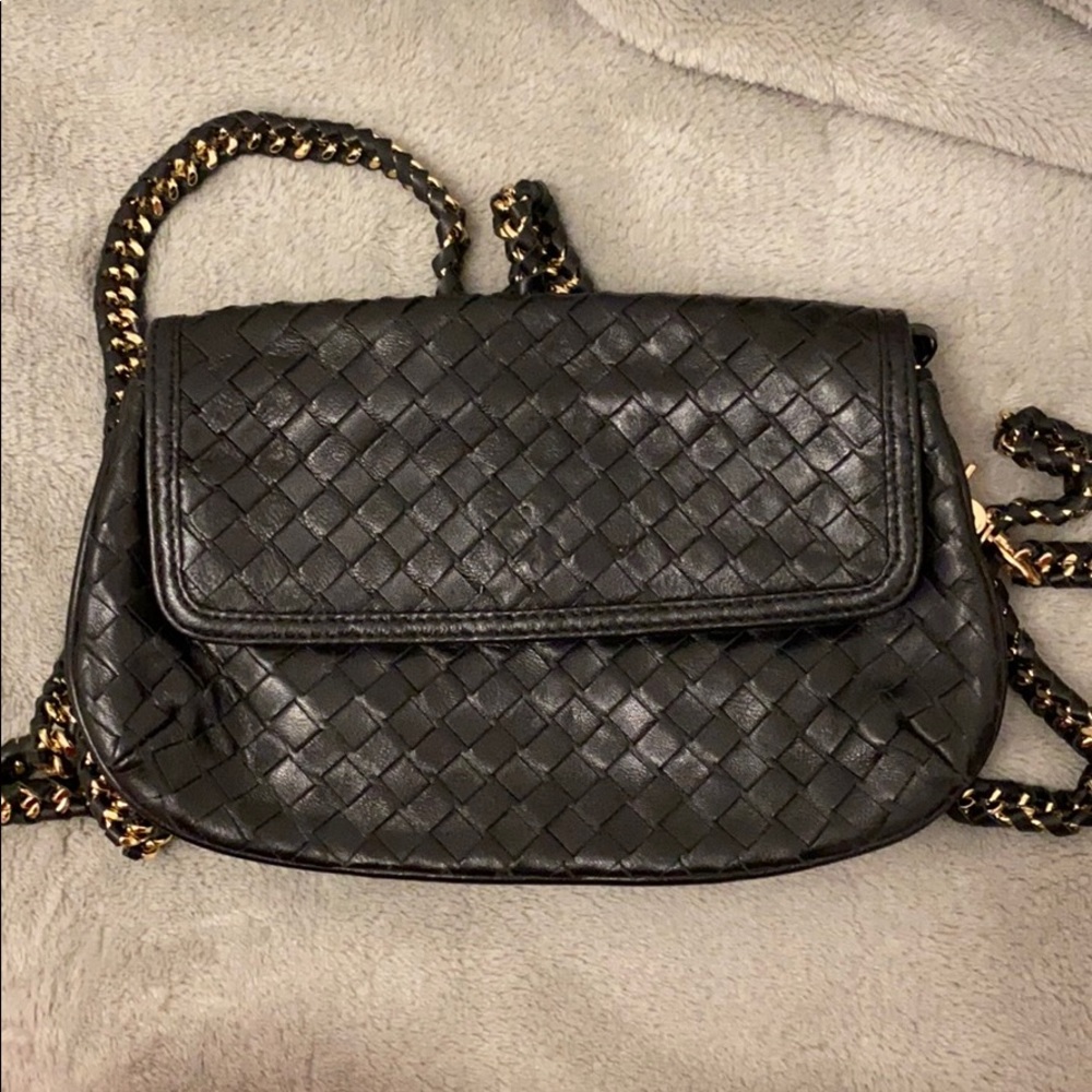 Bottega Veneta Mini Black Shoulder Bag
